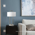 Oval line lamp body fabric lampshade table lamp